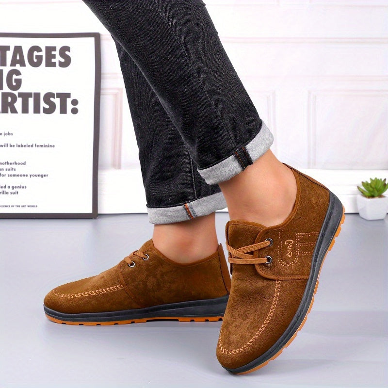 Men'S Comfortable Non-Slip Casual Shoes - Soft-Soled Slip-On Shoes Suitable for Business And Everyday Wear, Indoor Footwear - ayq