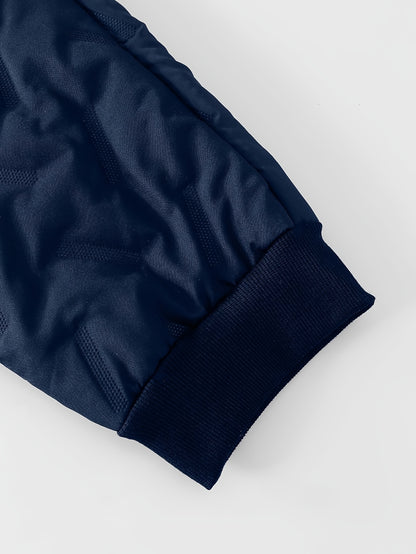 2pcs Set DREAMY DRESSES Boys' Winter Thermal Hooded Jacket & Pants Set - Full-Zip Outfit, Soft Flocked Inner, Warm Full-Body, 2pcs Snow Suit for Skiing, Outdoor Play & Cold Weather (Hand Washable,, Perfect for Outdoor