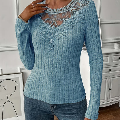 Directional Women'S French Lace Long Sleeve T-Shirt