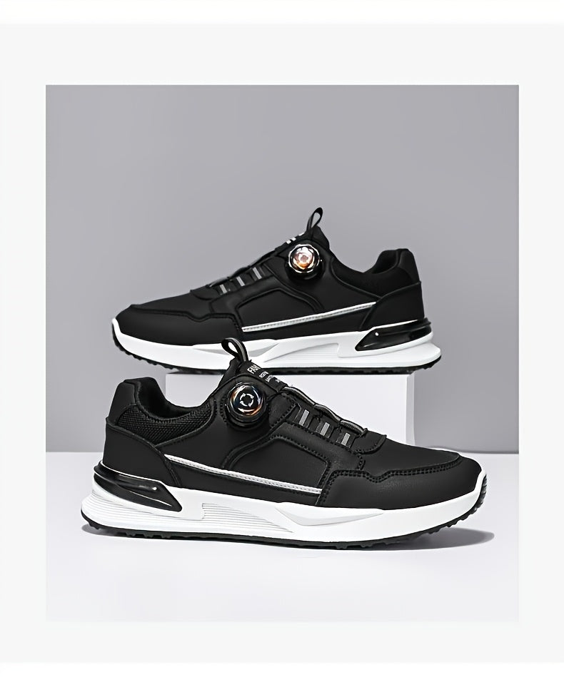 [sneakers] Men'S Large Size Running Shoes | Casual Sports Footwear, Cross-Training, Low-Top, Faux, Lace-Up, All-Season, Solid Color