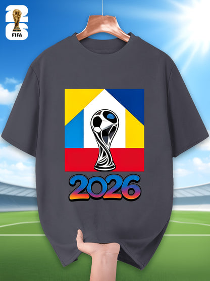 Men's FIFA 2026 Casual Crew Neck T-Shirt for Training & Running