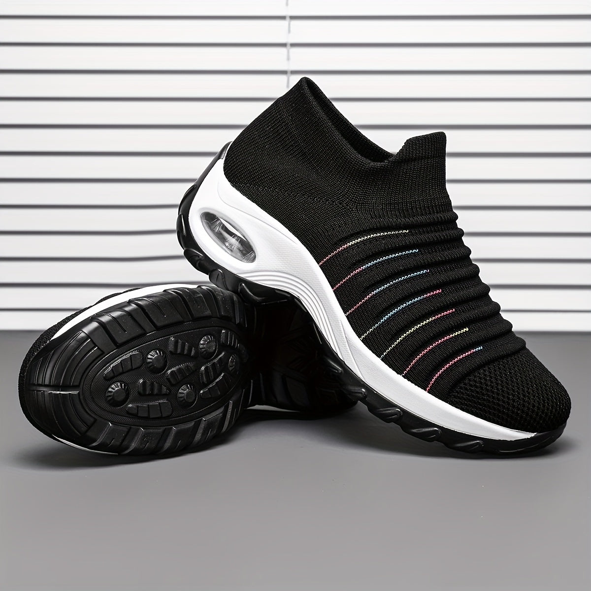 Women's Slip- Shoes - Lightweight Breathable Fabric Upper, Soft Cushioned PU Sole, Low-Top Casual Sneakers for Walking, Jogging  Casual Attire - All-Season Comfort (Black), Ladies Sneakers, Allseason Footwear, Stylish Slipon