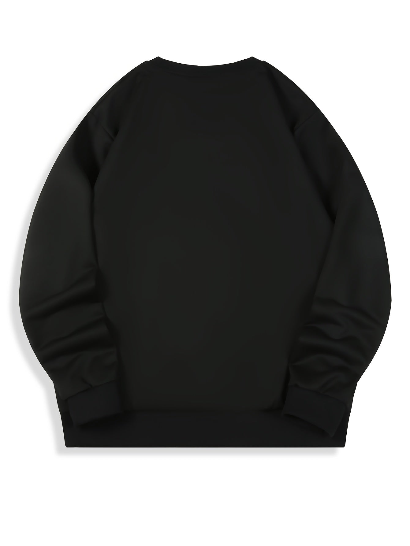 Men's Happy New Year Sweater - Loose Fit Round Neck Pullover Shirt with Golden Script, Light Grey & Machine Washable Casual Party Outfit for Everyday & Celebration Wear, Cute Sweaters, Festive Apparel, Festive Design, Durable