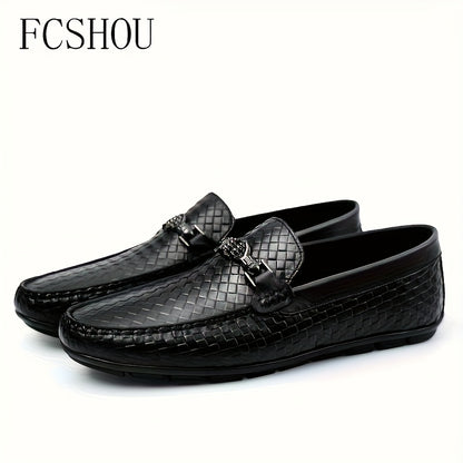 Handmade Men’s Vintage Leather Loafers Casual Slip-Ons
