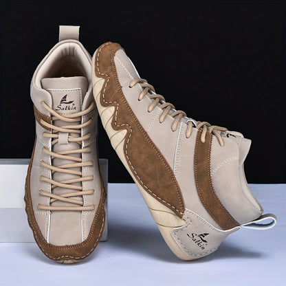 Men's Casual Ankle Boots Comfortable All-Season Walking Shoes