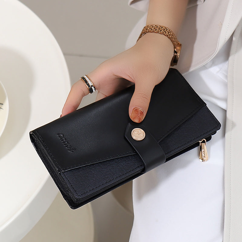 Women's Wallet 2024 New Niche Design High-End Large Capacity Long Card Holder Dual Function