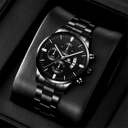6pcs Men'S Watch Set, a Premium Collection Essential for Stylish Men, Showcasing Ultimate Charm.
