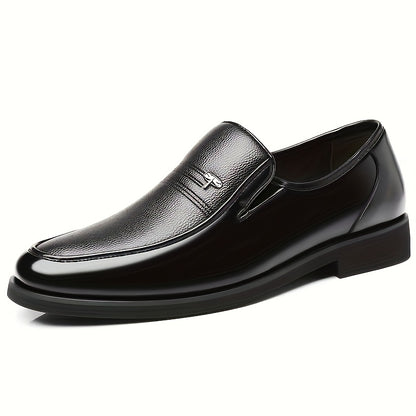 Men's Breathable Pointed Toe Oxford Shoes, Slip-On Formal & Casual