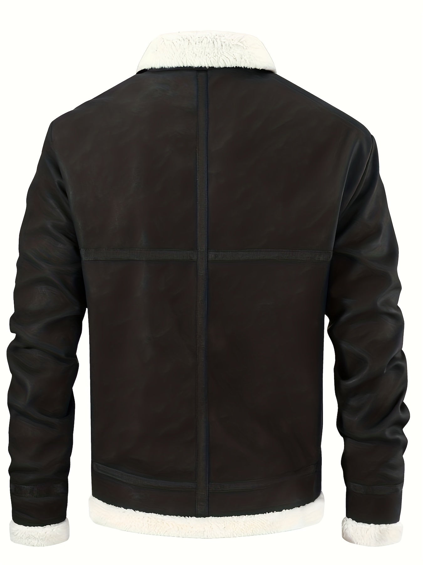 Men'S Heavy-Duty Full-Zip Jacket - Thick Winter Coat with Full-Zip Closure, Lapel Collar, Non-Stretch Fabric - Cold Weather Outerwear for Formal & Casual Events, Winter Jacket, Formal Event Attire, Sleek Design, Durable Const