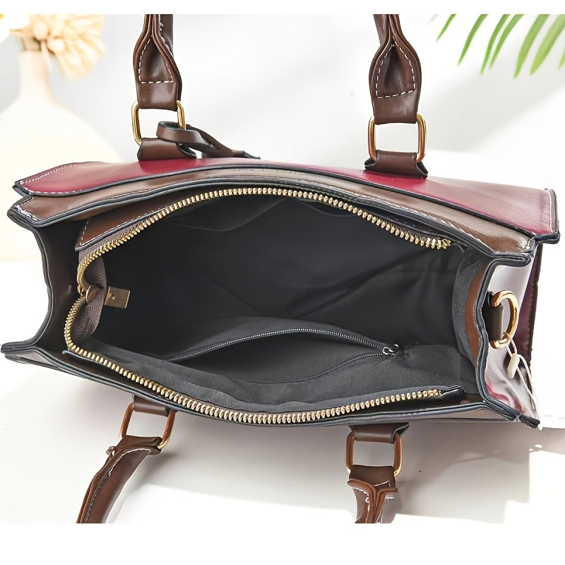 Personalized PU Leather Large Capacity Women’s Shoulder Bag Set