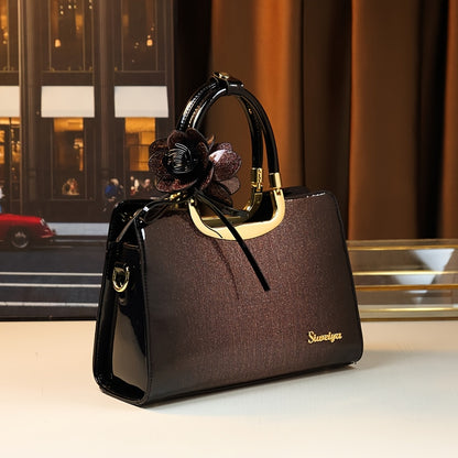 Vintage Large Capacity Convertible Crossbody Handbag with Zipper