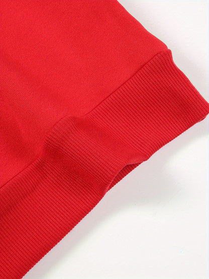 Women'S Christmas Hoodie - Thick Fleece-Lined Winter Sweatshirt with Deer & Snowflakes, Plaid Santa Hat Design, Cozy Casual Pullover for Holiday Party Outfits