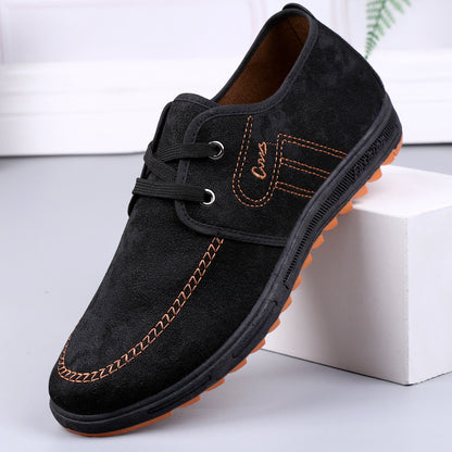 Men'S Soft Sole Slip-On Loafers - Brown Fabric Upper with Rubber Sole, Comfortable Casual Shoes for Casual Attire, Casual Footwear   Slipon Design   Comfortable Footwear