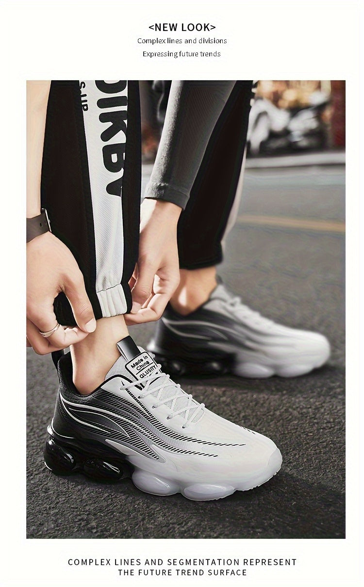 A Pair of Men'S Lightweight Outdoor Walking Shoes, Versatile Sneakers Suitable for Travel And Hiking, Offered in Black, Red, And Light Blue - ayq