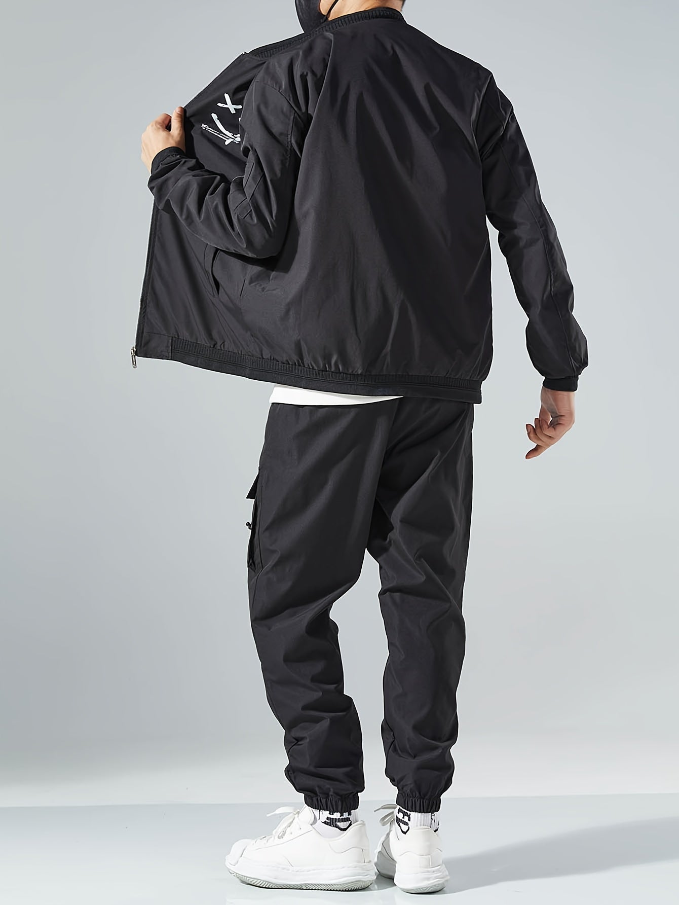 Men's Casual Minimalist Jacket and Trousers Suit