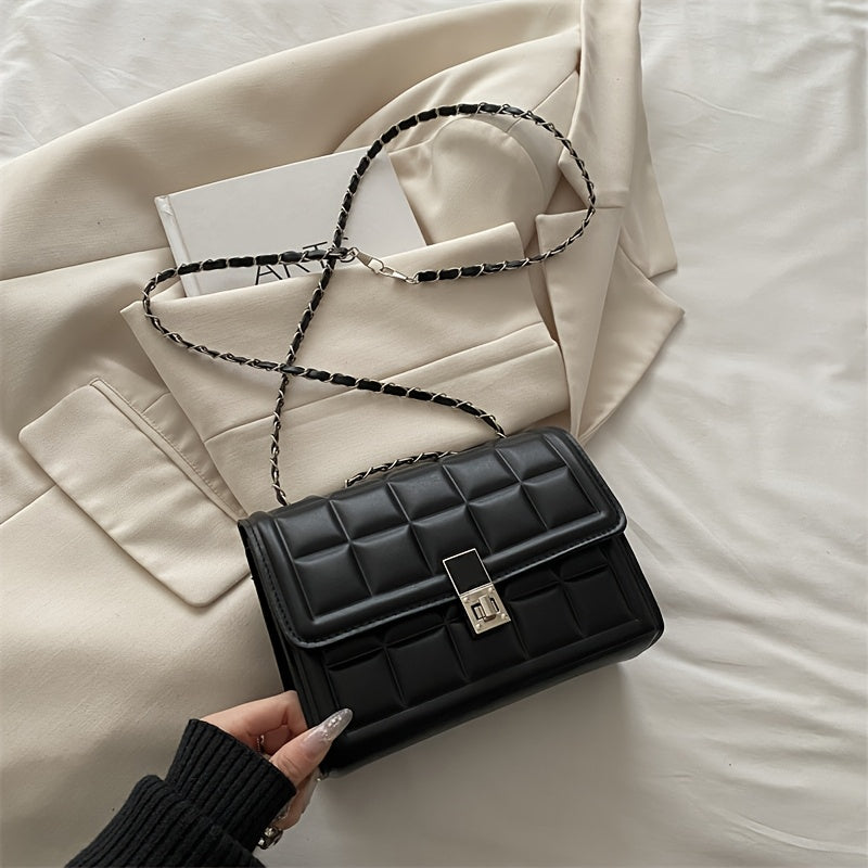 Premium Rhombus Niche Women's Fashion Chain Versatile Shoulder Crossbody Bag