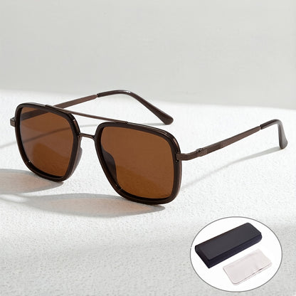 Unisex Double Bridge Polarized Sunglasses with TAC Lenses