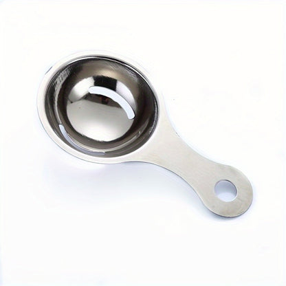 1pc, Premium Stainless Steel Egg Yolk Separator For Restaurant Kitchen- Easy Egg Yolk Filter And Divider Tool For Perfect Cooking And Baking Results - ayq