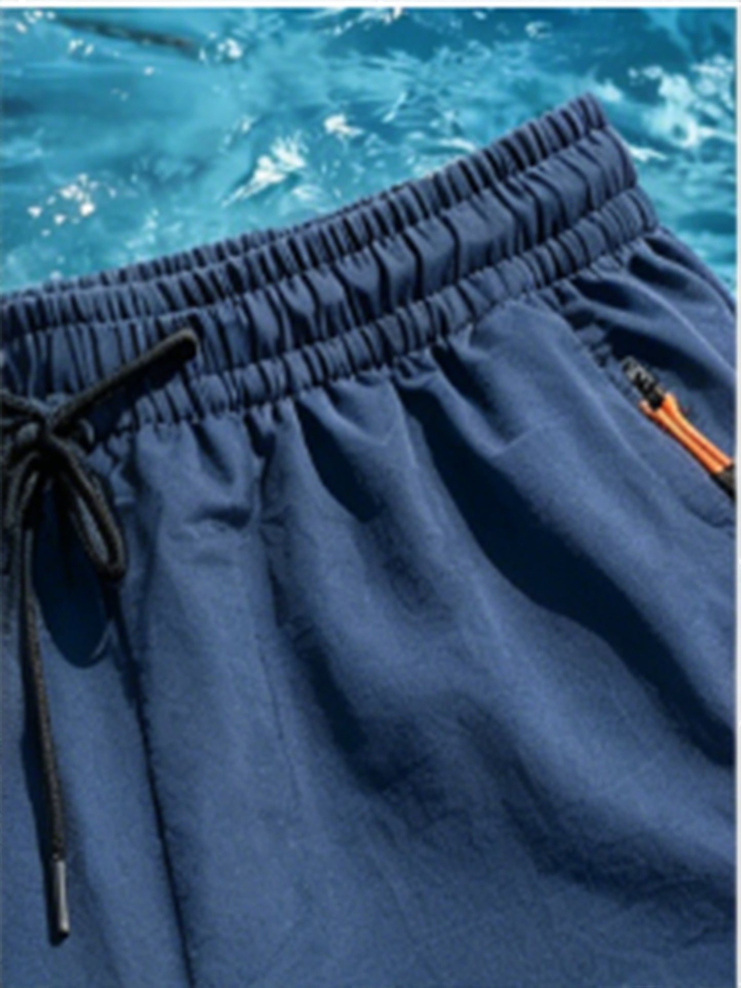 Men's Casual Loose-Fit Cargo Shorts with Elastic Drawstring Waist