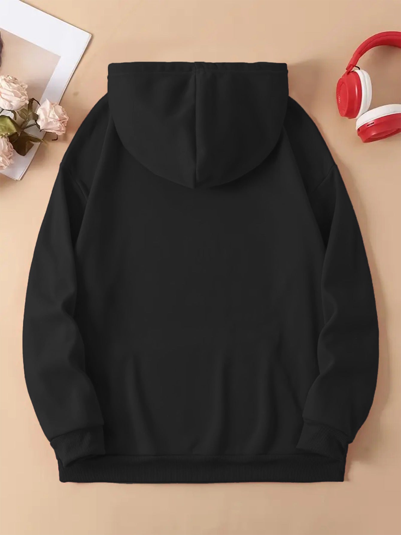 Women's Fashion Autumn/Winter Christmas Reindeer Print y Casual -Lined -Feel Hooded Sweatshirt