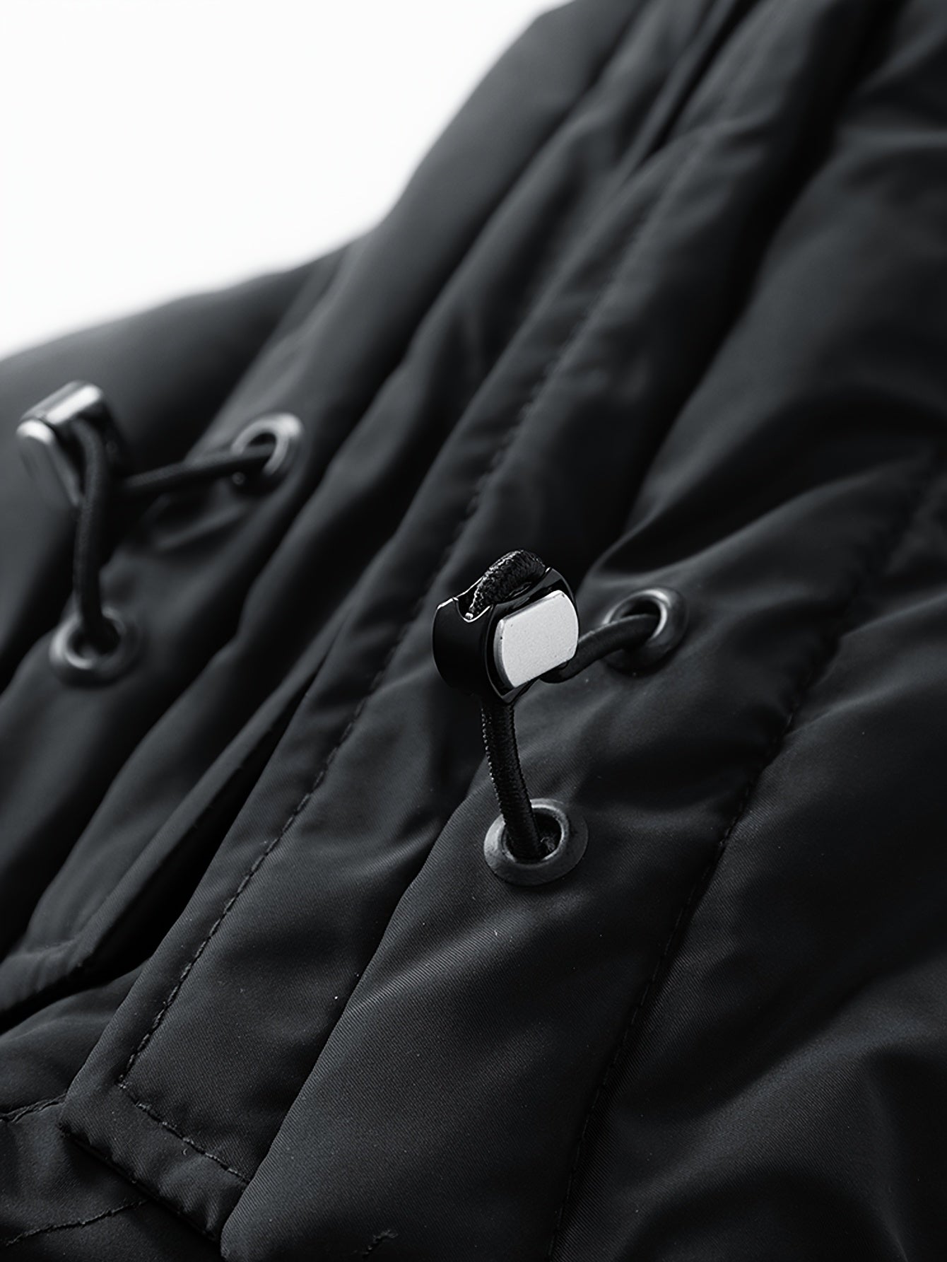 Men's Winter Jacket 100% Polyester Windproof Thermal Insulated Hooded with Detachable Hood, College Style Letter Pattern Zipper Front, Regular Fit for Skiing Outdoor Activities & Daily Wear