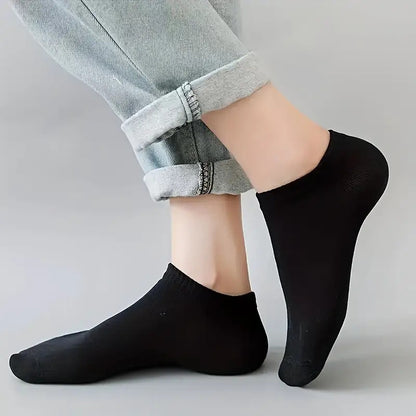 Men's 10-Pack Breathable Ankle Socks, Lightweight & Sweat-Resistant