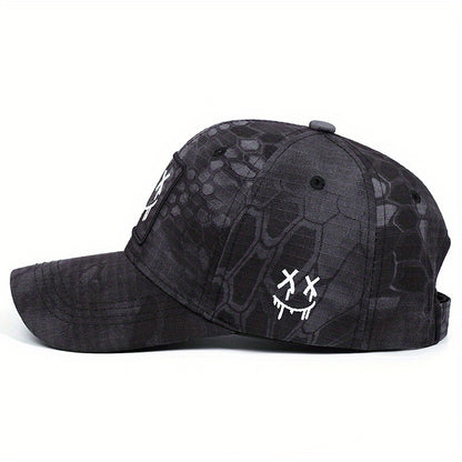 2025 New Men'S Outdoor Sports Baseball Cap - Adjustable Snapback, Polyester, Casual Style with Stylish Graphic Design, Baseball
