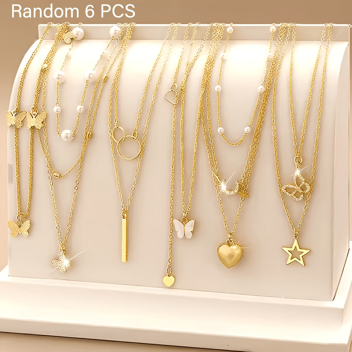 Unisex Boho Multi-layer Choker Set with Butterfly & Star Charms