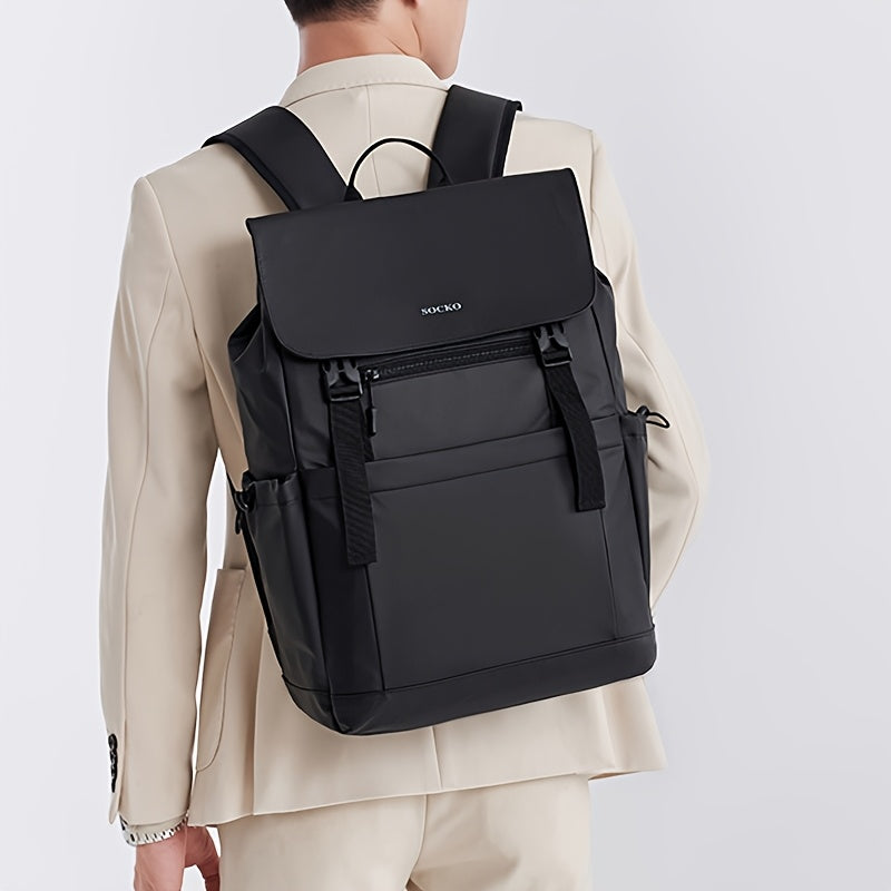 Business Travel Backpack   Men'S Stylish Black  Gray-Green Large-Capacity Backpack with Dry Wet Separation   Perfect for Business Trips, Gym, Swim  Short Stays   Durable Commuter Backpack for Work, School, and Travel   60-I
