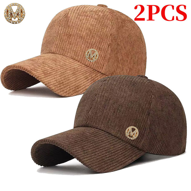 Unisex Adjustable Corduroy Baseball Cap - Lightweight, Retro Style