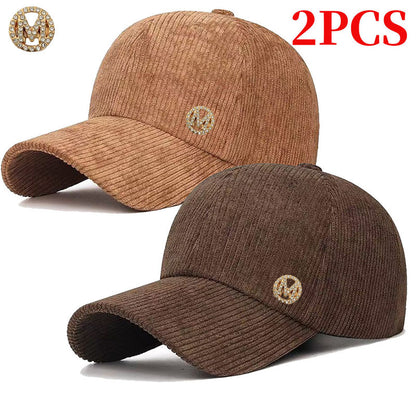 Unisex Adjustable Corduroy Baseball Cap - Lightweight, Retro Style