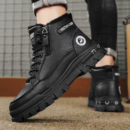 Men'S Stylish Fleece-Lined Snow Boots