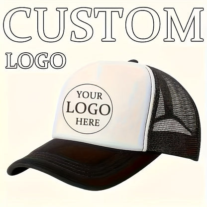 Custom Logo Breathable Mesh Trucker Hat – Adjustable Casual Cap