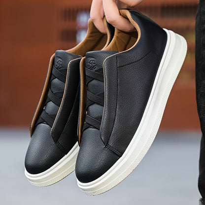 2025 New Men'S Breathable Genuine Sneakers - Summer Versatile Trendy White Shoes / Slip-On Casual Sports Shoes - ayq