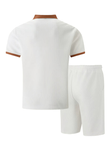 Men's Summer Set: Polo Shirt & Shorts, Lightweight, Breathable