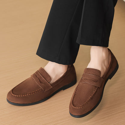 Men's Lightweight PU Leather Loafers Casual Pointed Toe