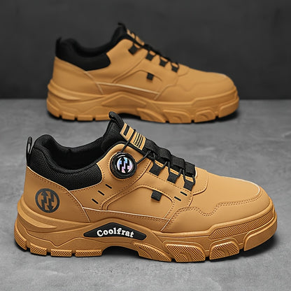 Men's Sports Shoes 2025 Spring New Low-Top Slip-On Rotating Button Comfortable Lightweight Trendy Casual Sneakers