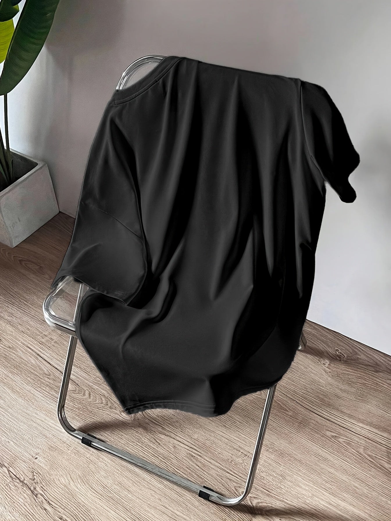 Men's 180gsm Heavyweight 100% T-shirt, Men's Graphic T-shirts, 1pc Bosh Briure Pattern Men's T-shirt, for Casual, Sports, and Holiday Wear - ayq