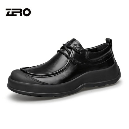 Men's Vintage Leather Casual Shoes with Lightweight Cushioning