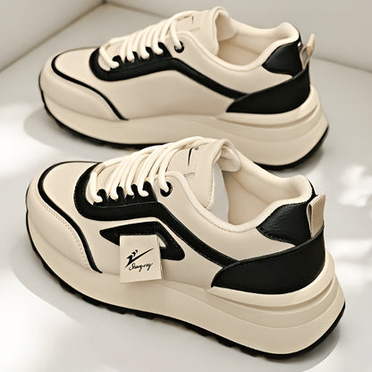 Women's Breathable Lace-Up Running Sneakers for Spring & Autumn