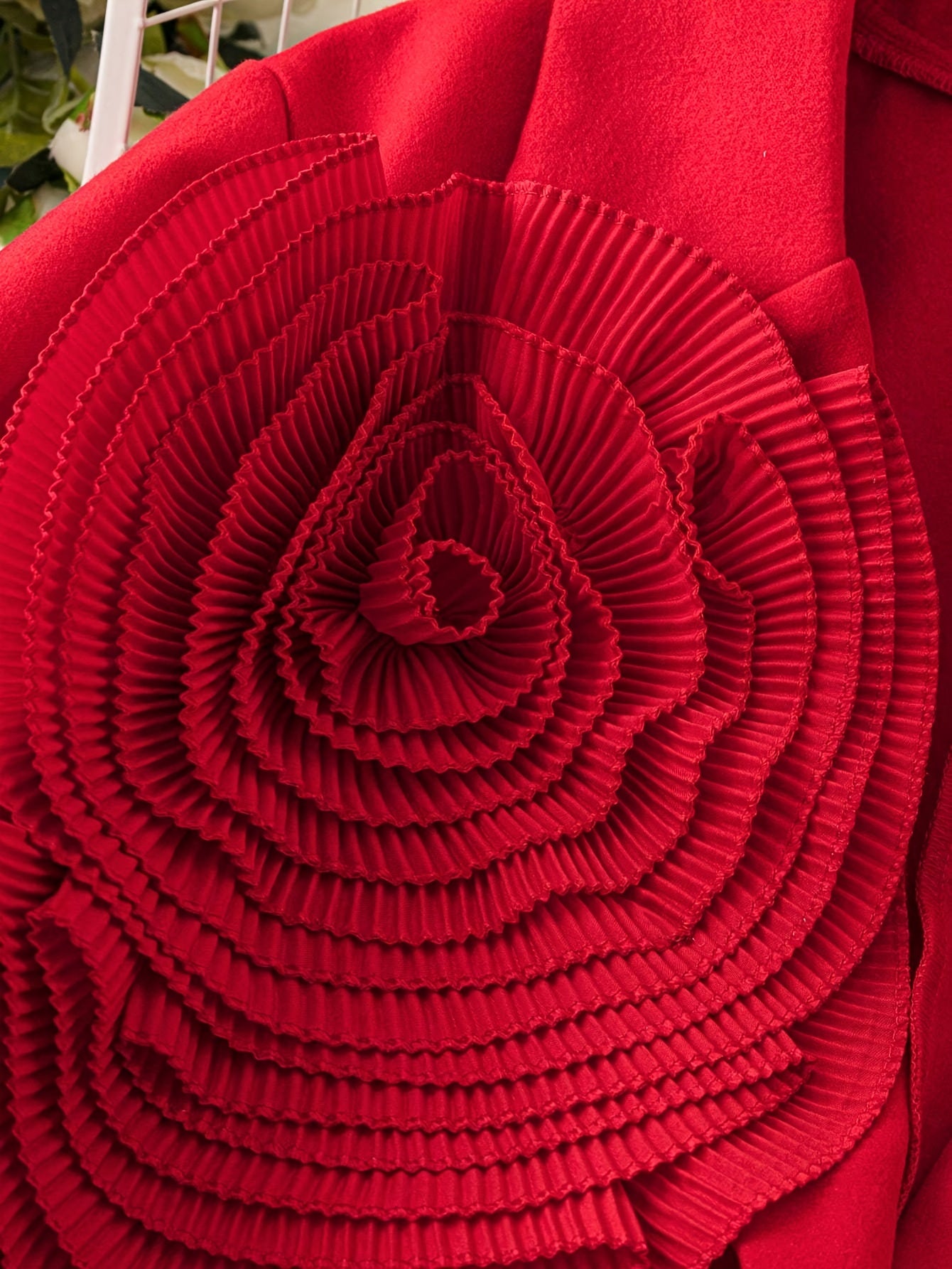 1pc Women'S Elegant Pink Blazer - Thick Winter Coat with Floral Pattern, Structured Lapel Collar & Single-Button Closure, Long Sleeve Tailored Jacket for Fall/Winter