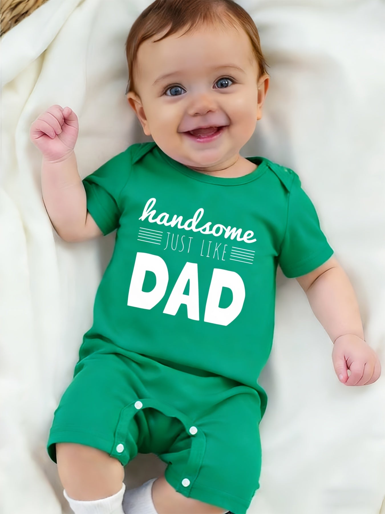 Baby Boy Summer Bodysuit with Cartoon Print - Soft Cotton Onesie