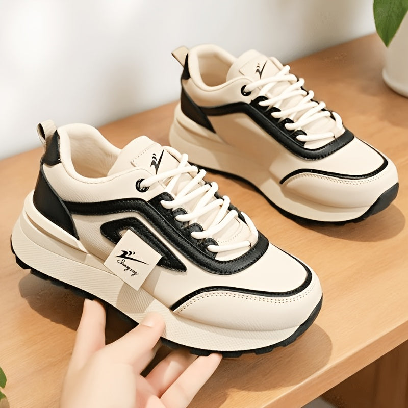 Women's Breathable Lace-Up Running Sneakers for Spring & Autumn