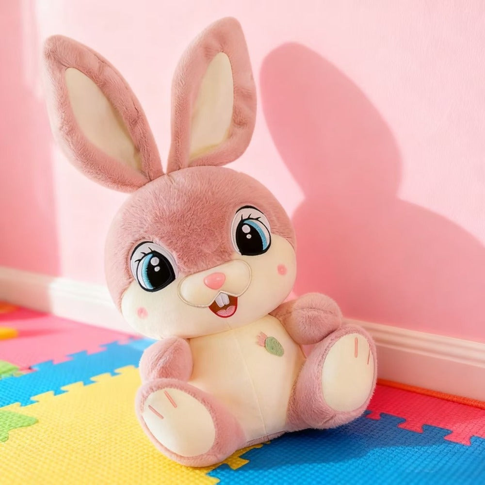 Charming And Delightful Plush Rabbit Toys for Cross-Border Gifting, Featuring Large-Eyed Adorable Rabbit Dolls, Cartoonish Long-Eared Bunnies, Perfect As Birthday And Holiday Presents for Girls