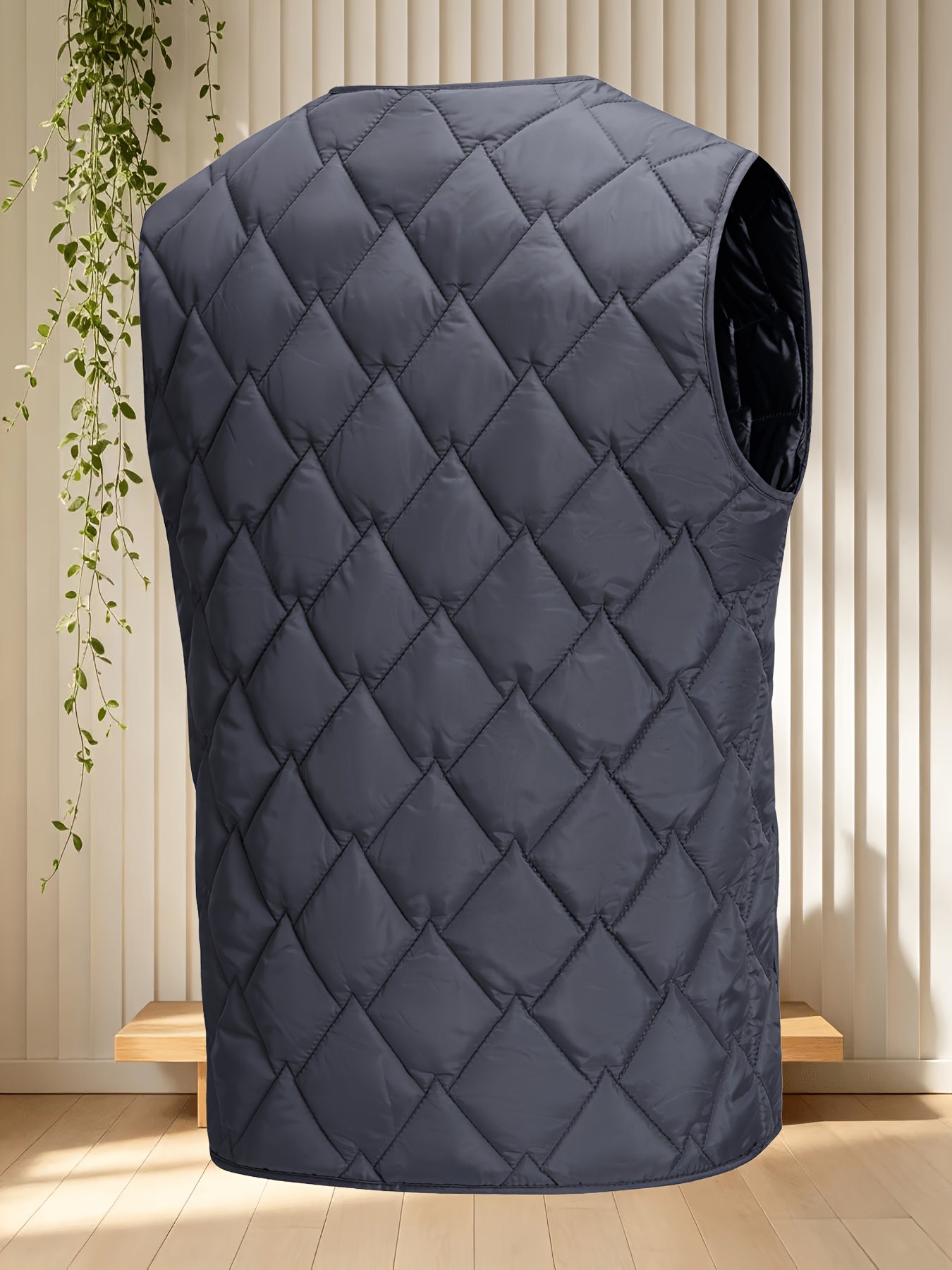 Men's Thermal Sleeveless Vest Jacket - Warm Casual Layering