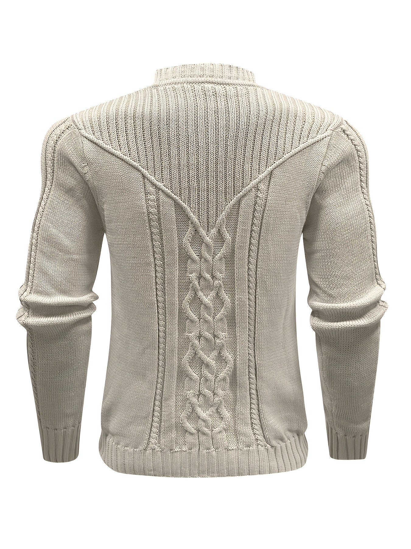 Fashion Knit Round Neck Sweater Pullover - Soft, Breathable, Medium Stretch, Long Sleeve, Casual Top for City Walks, Streets, Outings, Outdoor Activities - Perfect for Autumn and Winter