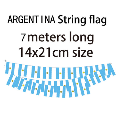 National Soccer Team Flags for Match Day Party Decor