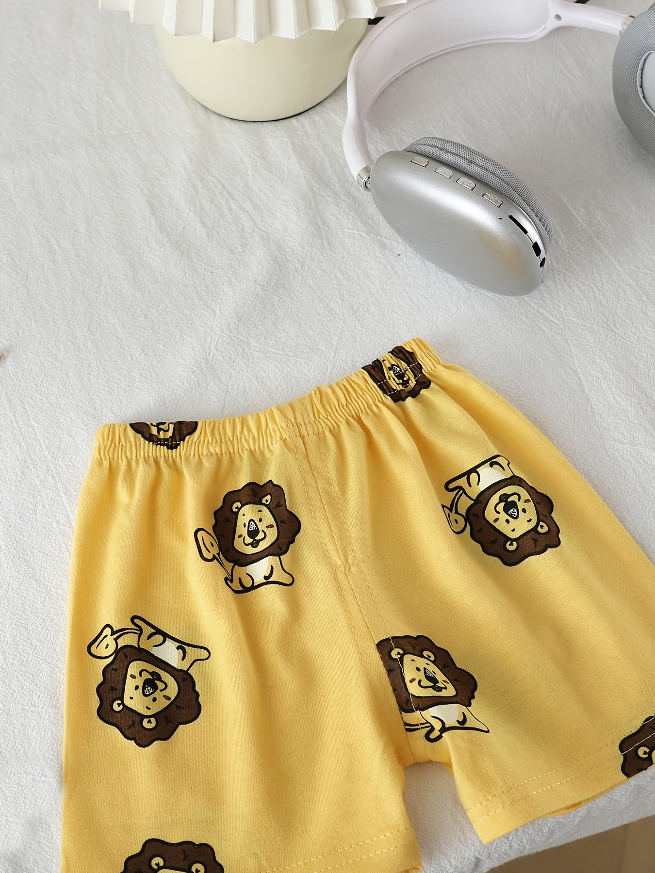 Kids Summer Cotton Animal Print T-Shirt & Shorts Set