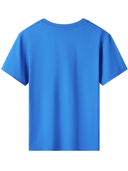 Kids Cotton Fireworks Print T-Shirt for Spring and Summer