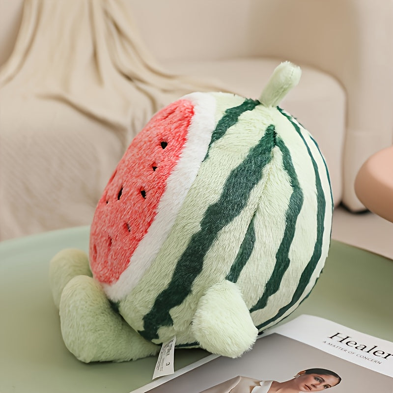 Adorable Watermelon Plush Toy, Watermelon-Themed Plush Animals for Christmas And Halloween, Soft Toys for Children, Boys, Girls, Infants, Friends, And Family, Perfect Gifts for Birthdays, Christmas, And Halloween.